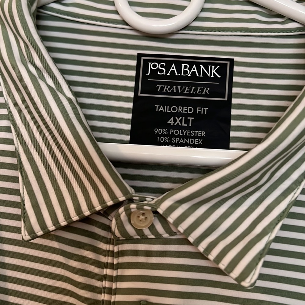 Jos A Bank Traveler Tailored Fit 4XLT performance fabric polo shirt